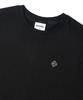 GAINSBORO Serif Baseball Logo Cutout Long Sleeve_Black