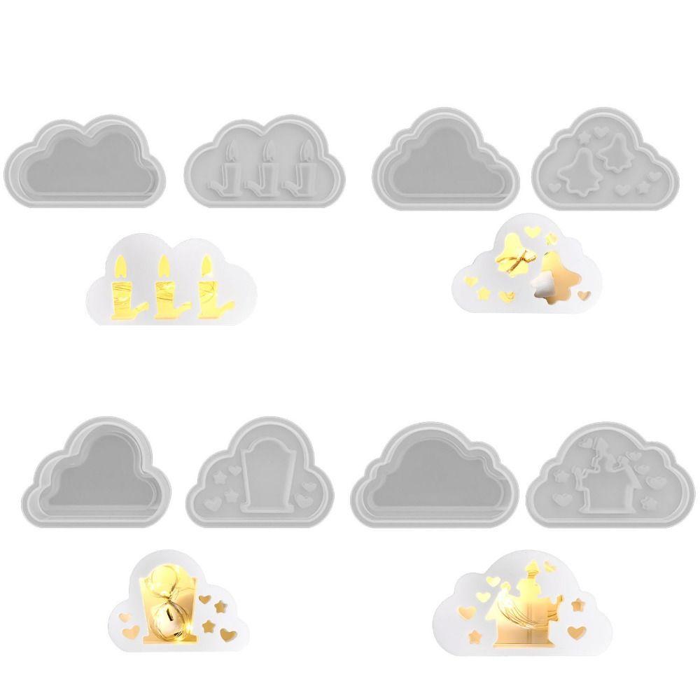 Creative Candle Lamp Silicone Mold Soft Halloween Candle Jar Mold  Party Decoration