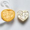 Heart Series Sealing Wax Stamp Head Heart Shaped Wax Seal Stamp for Envelopes Wedding Invitation Decorations Brass