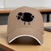 Black Sheep Silhouette Design Sun Baseball Cap Summer Unisex Adult Custom Logo Trucker Hat Sunscreen Streetwear Snapback Cap