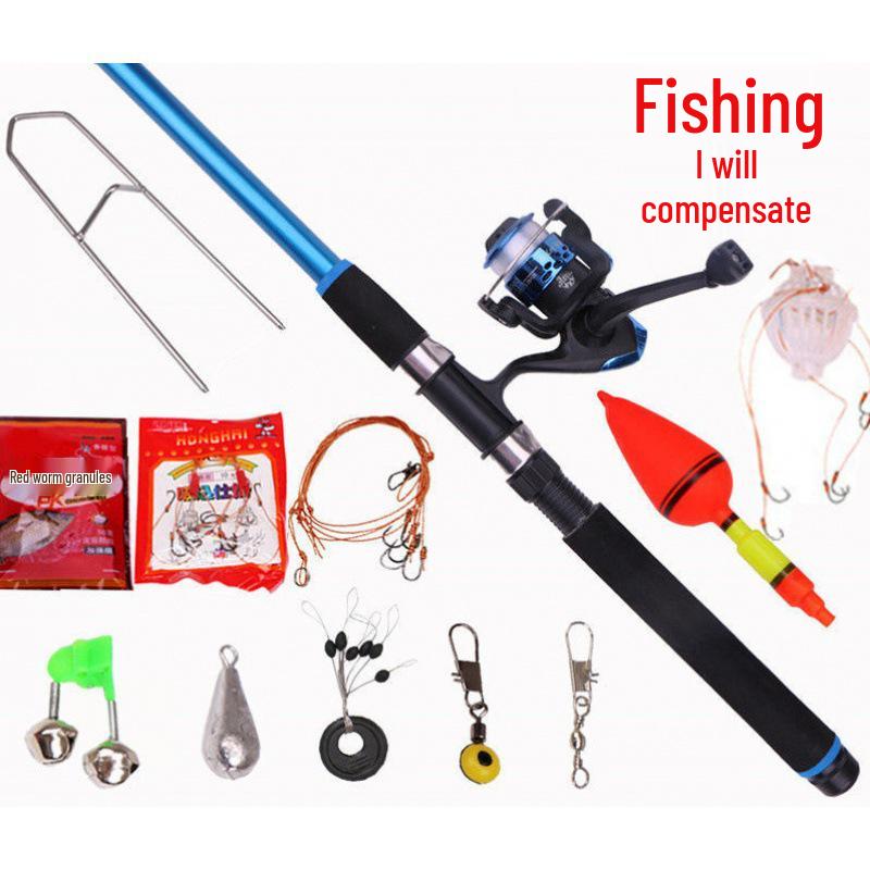 Komplettes Meeresangelruten-Set: Spinn-, Casting- und Weitwurf-Ruten mit Zubehör