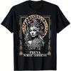 T-shirt Déesse Nordique Freya Mythologie Celtique Viking 100% Coton Aventurier Europe du Nord Pirate Viking T-shirts pour Hommes