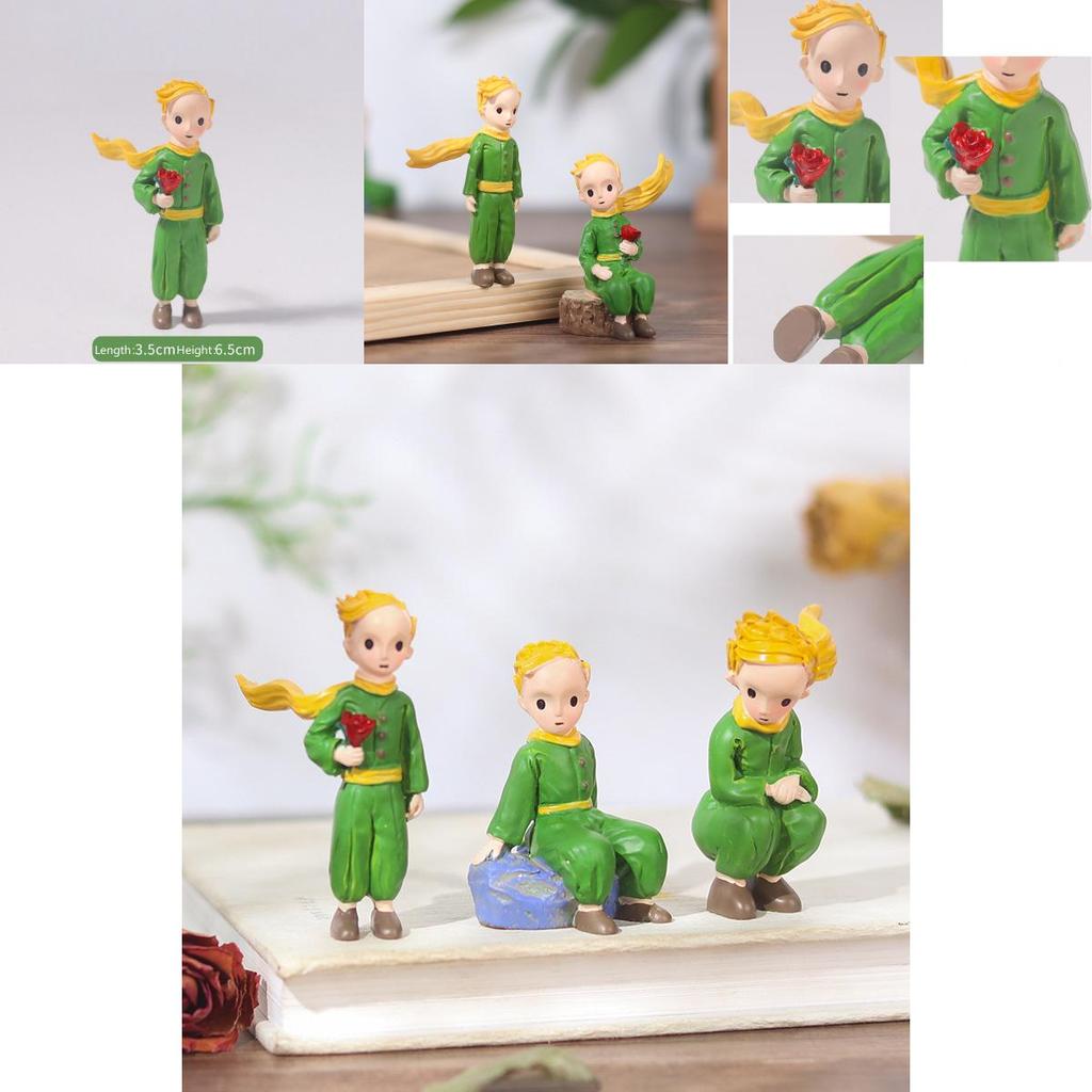 Enchanting Little Prince Resin Figurines For Cake Decorations And Micro Landscapes