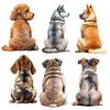 9 Styles Cute Dog Car Sticker Pet Dog Animal Car Sticker Waterproof Styling Automobiles Motorcycle Exterior Accessories Y205