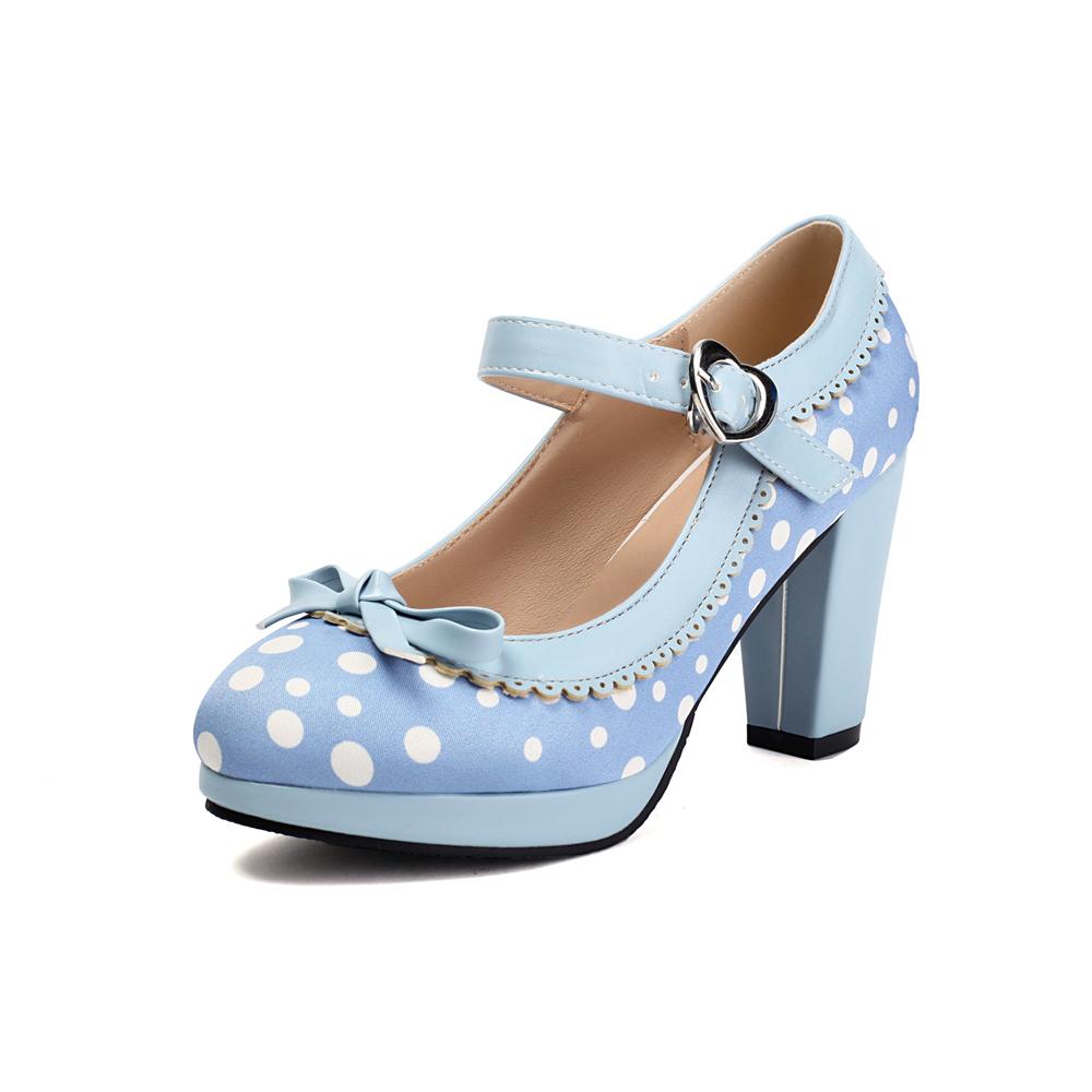 Móda Jaro Nové Lolita Boty Dámské Oxford Lodičky Roztomilé Vysoké Podpatky Retro Vintage Boty pro Ženy Mary Janes Kulatá Špička s Řemínkem kolem Kotníku