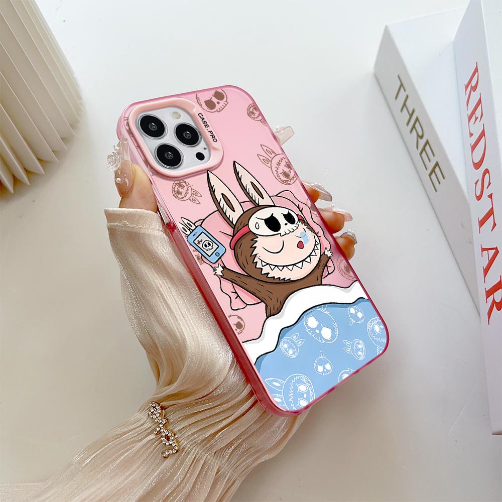 Painted Pattern Colorful Sliver Double Sided Hard Shell Shockproof Anti-fall Phone Casing for Samsung