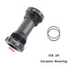 ITA Bike Bottom Bracket Ceramic Bearing 24mm DUB 29mm 30mm Crankset Spindle Italian Thread MTB Road Bike