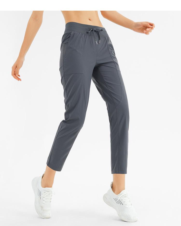 Lulu Damen Leichte Schnelltrocknende Fitnesshose mit Geradem Bein