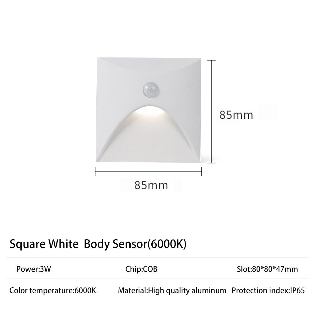 Outdoor Lighting Recessed Wall Lamp Waterproof IP61 1W Led Embedded Step&Stair Balcony Porch Aisle Yard Night Light Home Supply