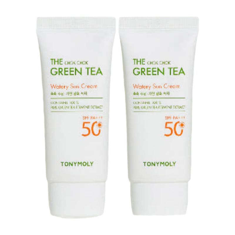 TONYMOLY The Chok Chok Green Tea Moisture Sun Cream Double Set (50ml × 2)