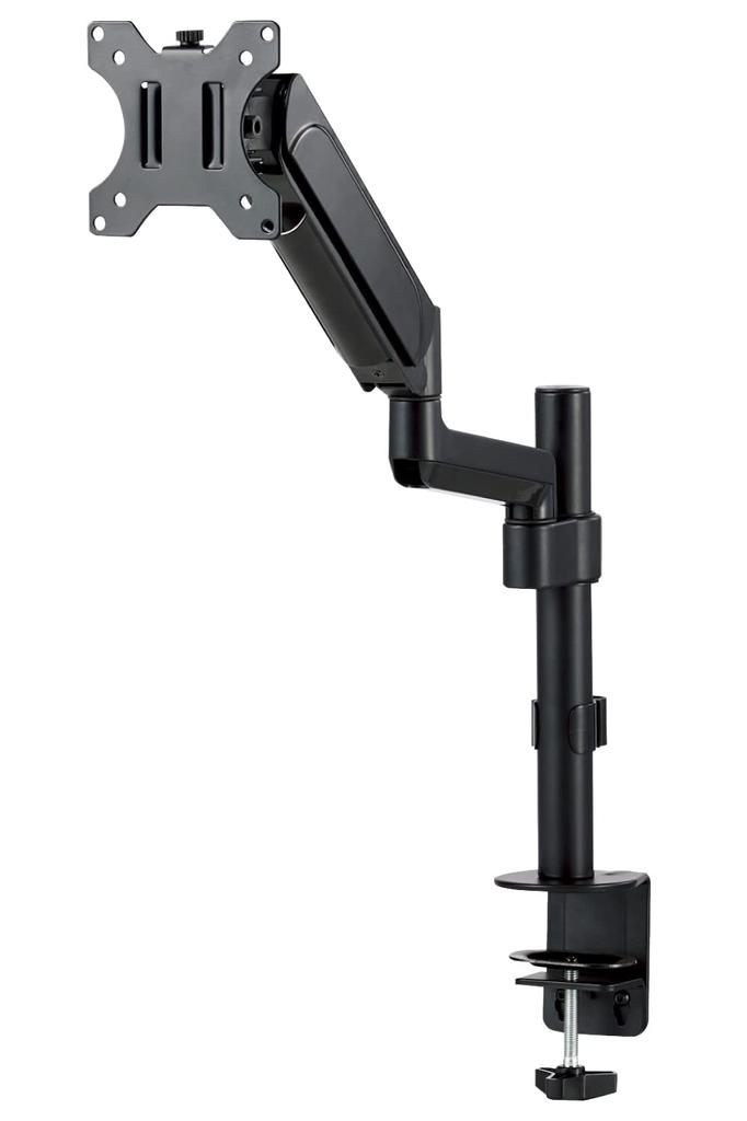 Elecom Monitor Arm, Single Arm, Long, Spring-Loaded Support, Weight Capacity: Approx. 1-9kg, Black, DPA-SL06BK