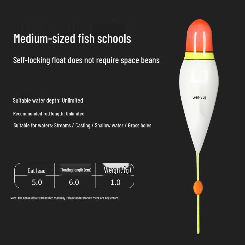 Nipple Anti-Flow Eye-Catching Short Fishing Float for Shallow Water and Small Fish