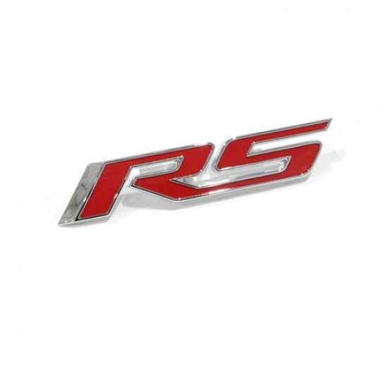 OEM NEW 10-24 Camaro Front Bumper Grille RS Emblem Nameplate Red Chrome 92225496