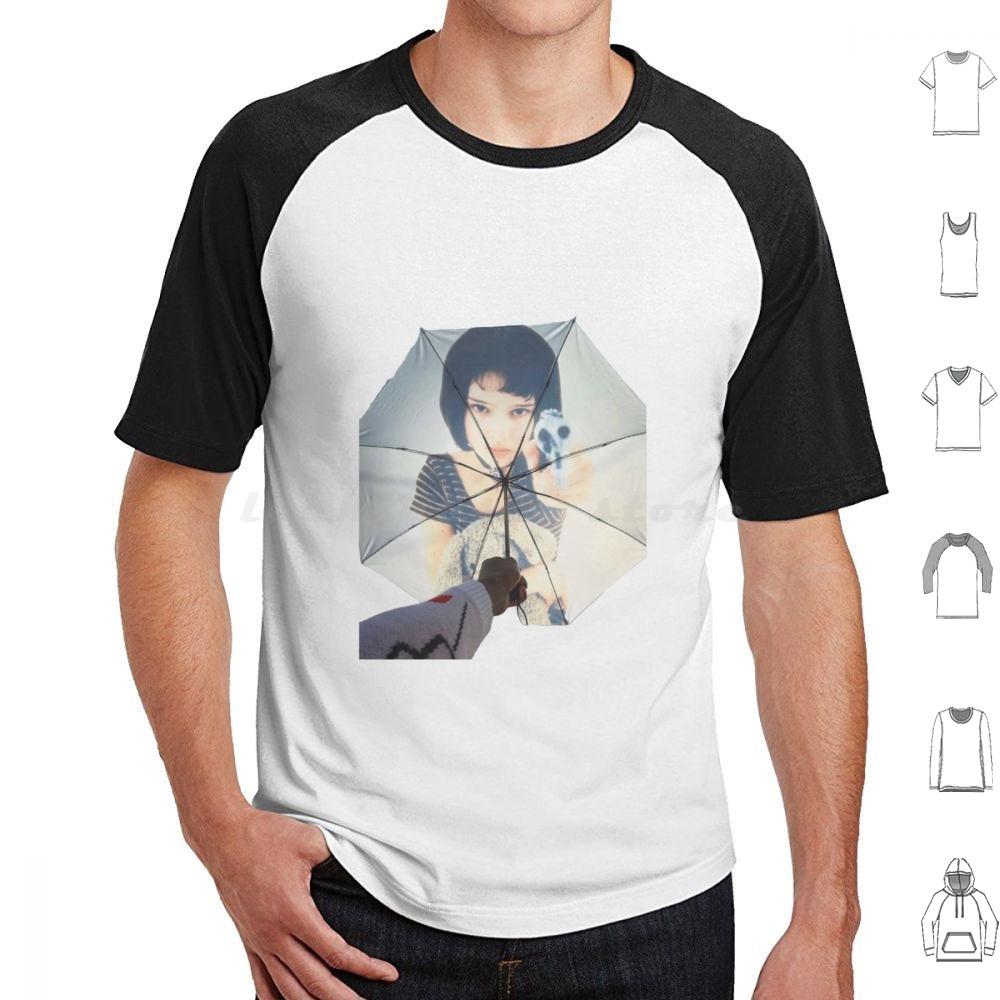 Leon The Professional Umbrella T Shirt Big Size 100 Cotton Leon Leon The Professional Movie Natalie Portman Mathilda Jean Reno