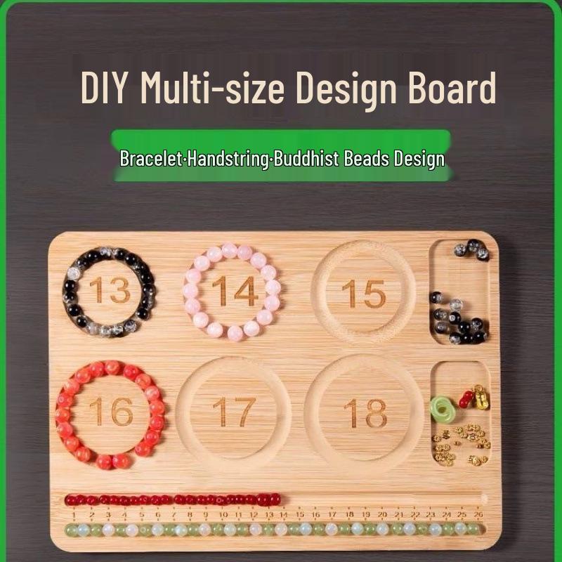 Jewelry Design Plate for Beaded Necklaces, Bracelets, Wenwan, and Weaving Tool Storage
