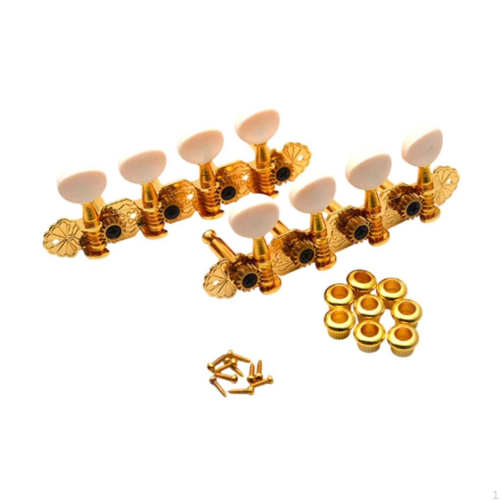 Guitar Tuning Pegs Mandolin 4 Left And Right Easy to Use Instrument Accessories for Banjo 8