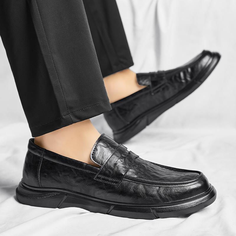 Handmade Mens Loafers 2024 New Arrival Men Casual Shoes Men Leather Fashion Office Footwear Brand Classic Men Shoes for Wedding