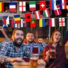 2025 European String Flags Polyester 7M 24 Countries Hanging String Flags Bunting National String Flags Football Event Decor
