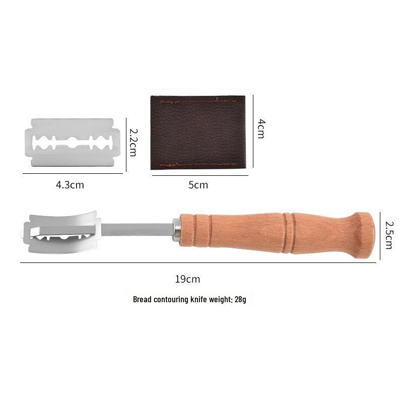 Brotritzmesser mit Holzgriff – Teigform- und Musterwerkzeug zum Backen