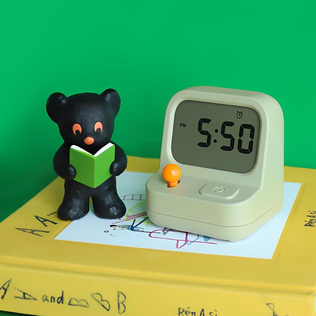 Smart Alarm Clock1pc Luminous Smart Electronic Gaming Console Alarm Clock Decorative Youngsters Creative Digital Student Learning Dormitory Wake up