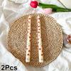 2Pcs Love Style Rich Colors Pattern Printing Smokeless Wedding Decoration Candlelight Dinner Long Candle Decoration Supplies