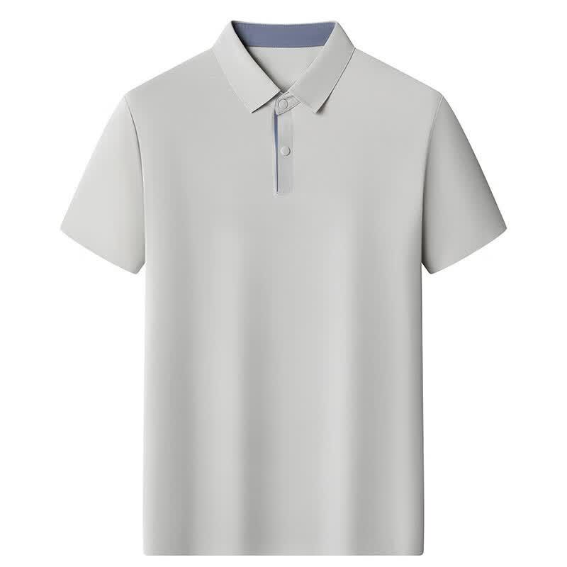 Yuzhaolin Men's Summer Thin Short-Sleeve Polo Shirt