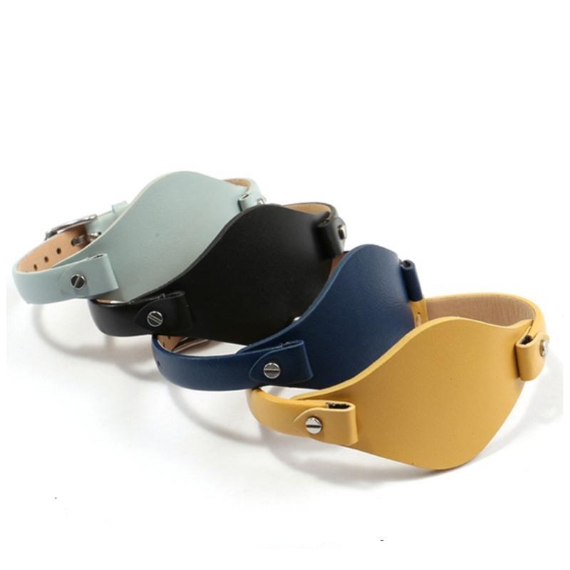 Premium Leder Dünnes Uhrenarmband Business Reise Outdoor Nutzung Kratzfest Schnellwechsel-Federstege