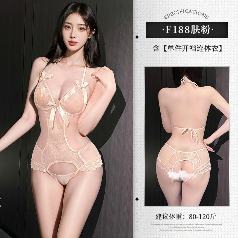 Open Crotch Free Catties Large Size Fat Sister Erotic Underwear Sexy Pure Desire Uniform Lace Seduction Pajamas 18