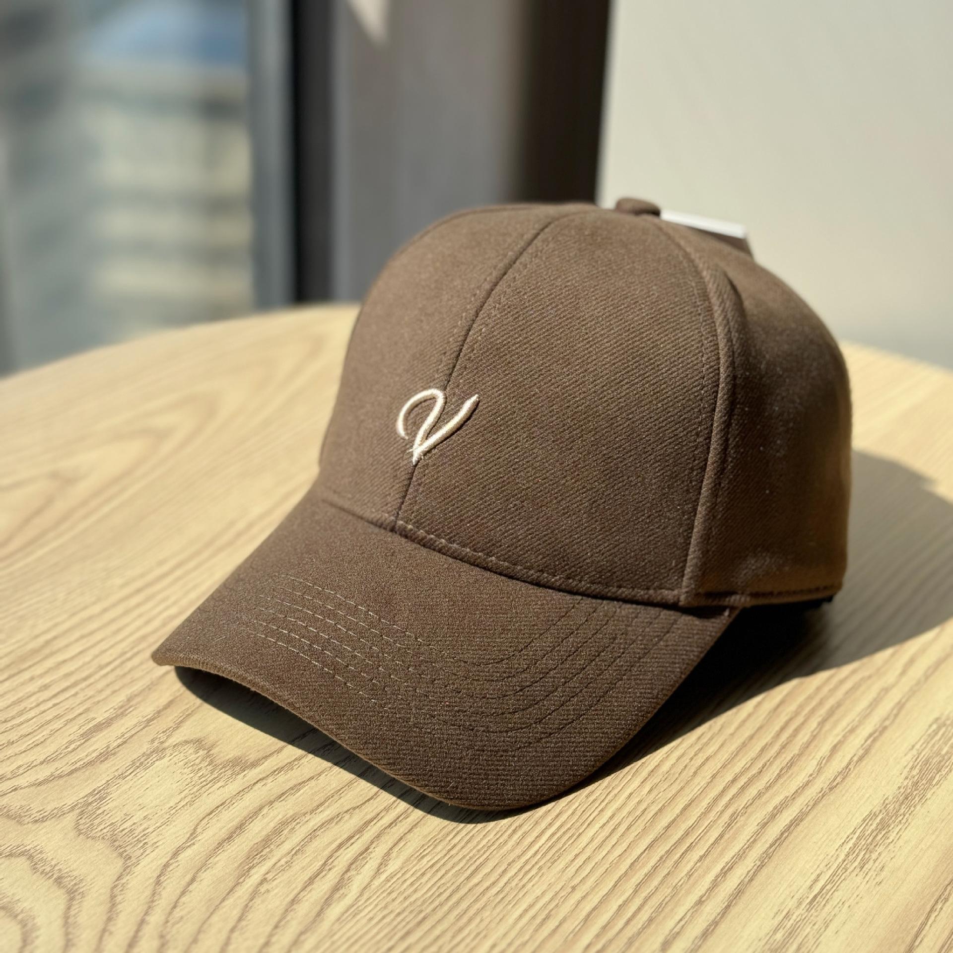 

Шерстяная вышитая кепка-утка с жестким верхом для мужчин и женщин, модная и универсальная, большой окружности головы, с широкими полями, бейсболка, трендовая Adjustable