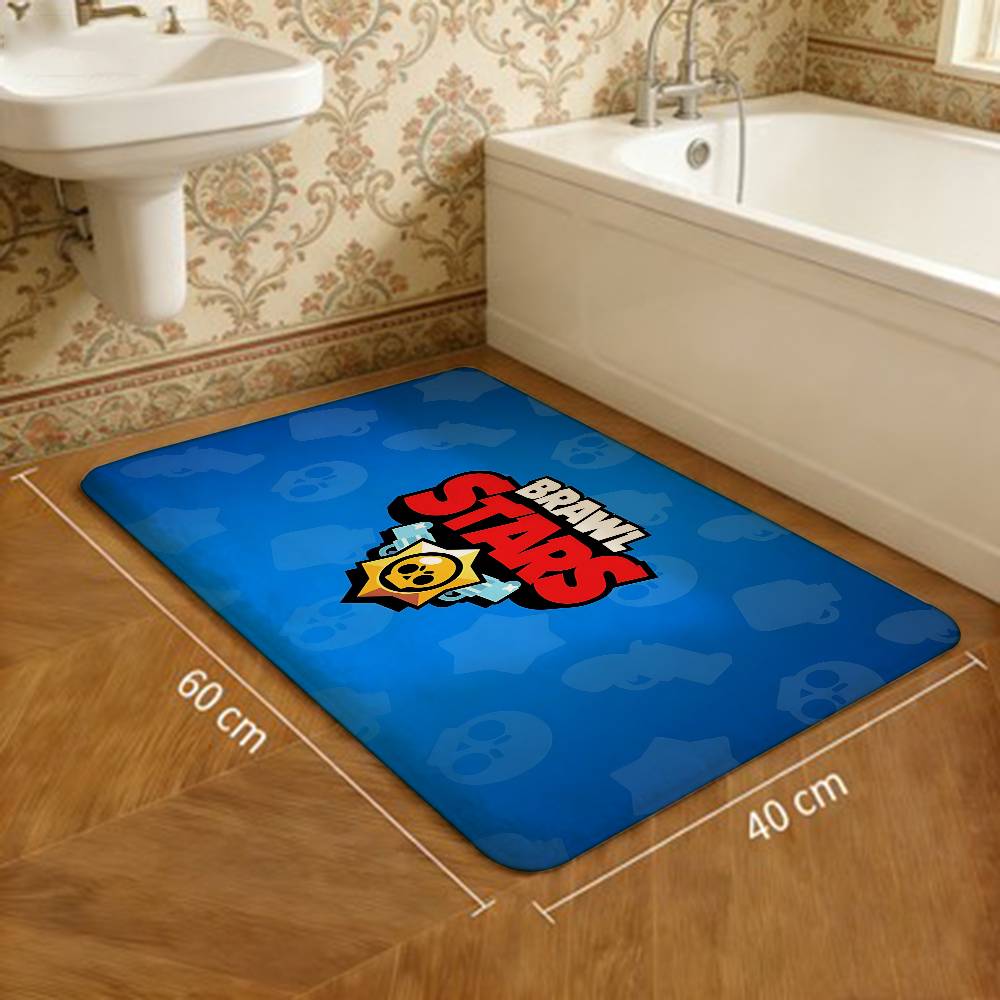 Strategy Game B-BRAWL STARS Floor Carpet Nordic Style Home Doormat Bathroom-Toilet Mats Bedroom Hotel Decor Mat