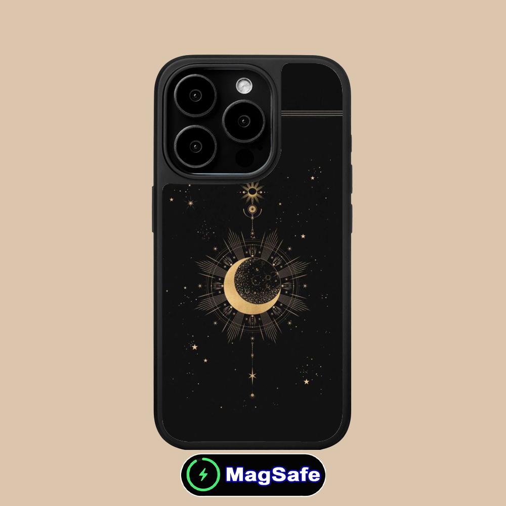 Sun Moon Mobile Cell Phone Case for iPhone 17 16 15 14 13 12 11 Air Pro Max Plus Magsafe Matte Surface Colorful Cover Pretty
