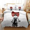 Ensemble de literie imprimé en 3D Anime Samouraï Housse de couette Taie d'oreiller Couette Taille King Queen Ensemble de literie pour garçons et adultes