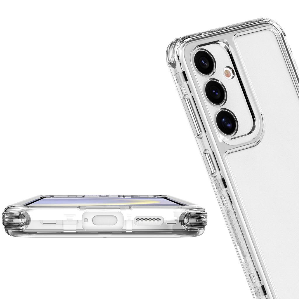 For Samsung Galaxy S25/S24 Case Anti Scratch Acrylic TPU Clear Phone Cover