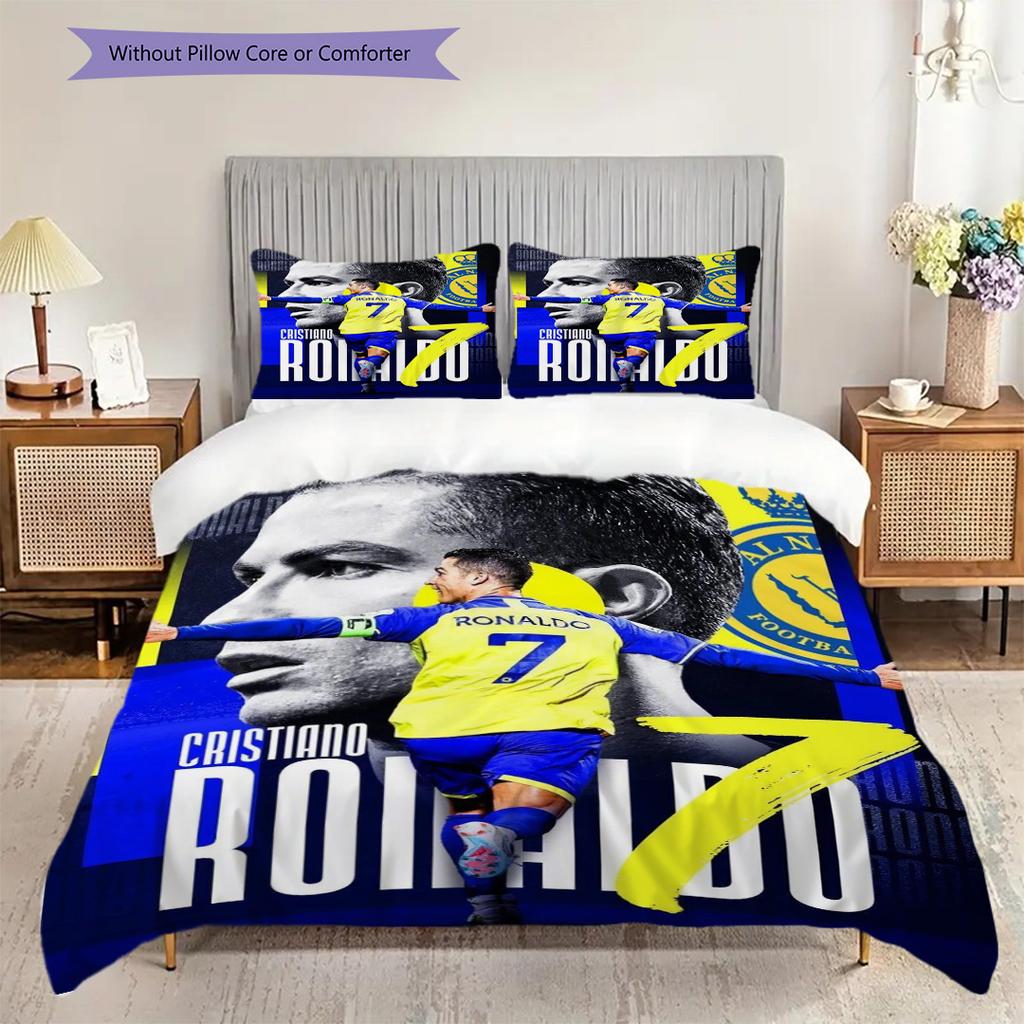 Champions League Triumph Bedding (1 * Duvet Cover + 2 * Pillowcase, Without Core) Soft and Comfortable Christmas Birthday Gift Bedding Set