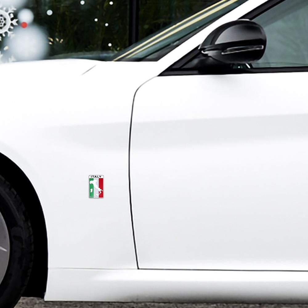 Car Aluminum Badge Body Decor Sticker For Alfa Romeo Italy Giulietta GT 159 147 156 Mito Brera Giulia F1 Stelvio Volante Clover
