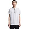 Moncler Monochrome Half-Zip Fitted Short Sleeve Polo Shirt Men tops White I10918A00008899P0001