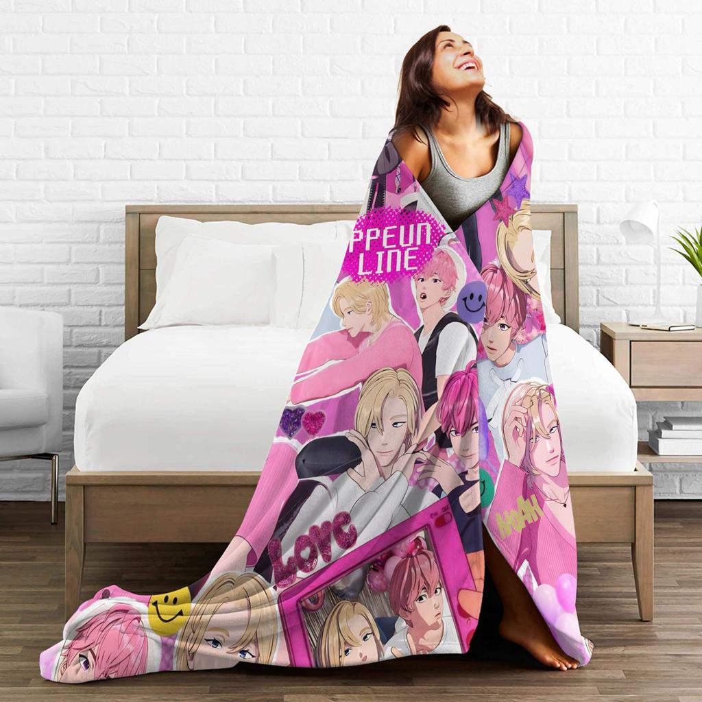 Kpop PLAVE Caligo pt  Blanket  Camping Flannel Throw Blanket For Outdoor Super Soft Customized Quality Bedspread Gift