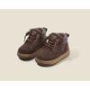 Kids Vintage British Style Soft Sole Low Top Ankle Boots Unisex Children Casual Shoes