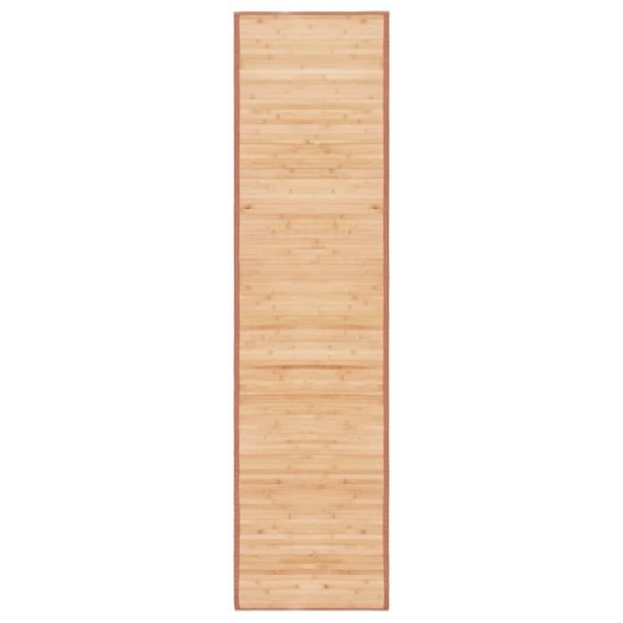 VidaXL Tapis Bambou 80 x 300 cm Marron