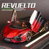 Lamborghini Revuelto Miniaturauto im Maßstab 1:24 aus Metallguss mit Sound und Lichteffekten – ein tolles Sammlerstück für Kinder!