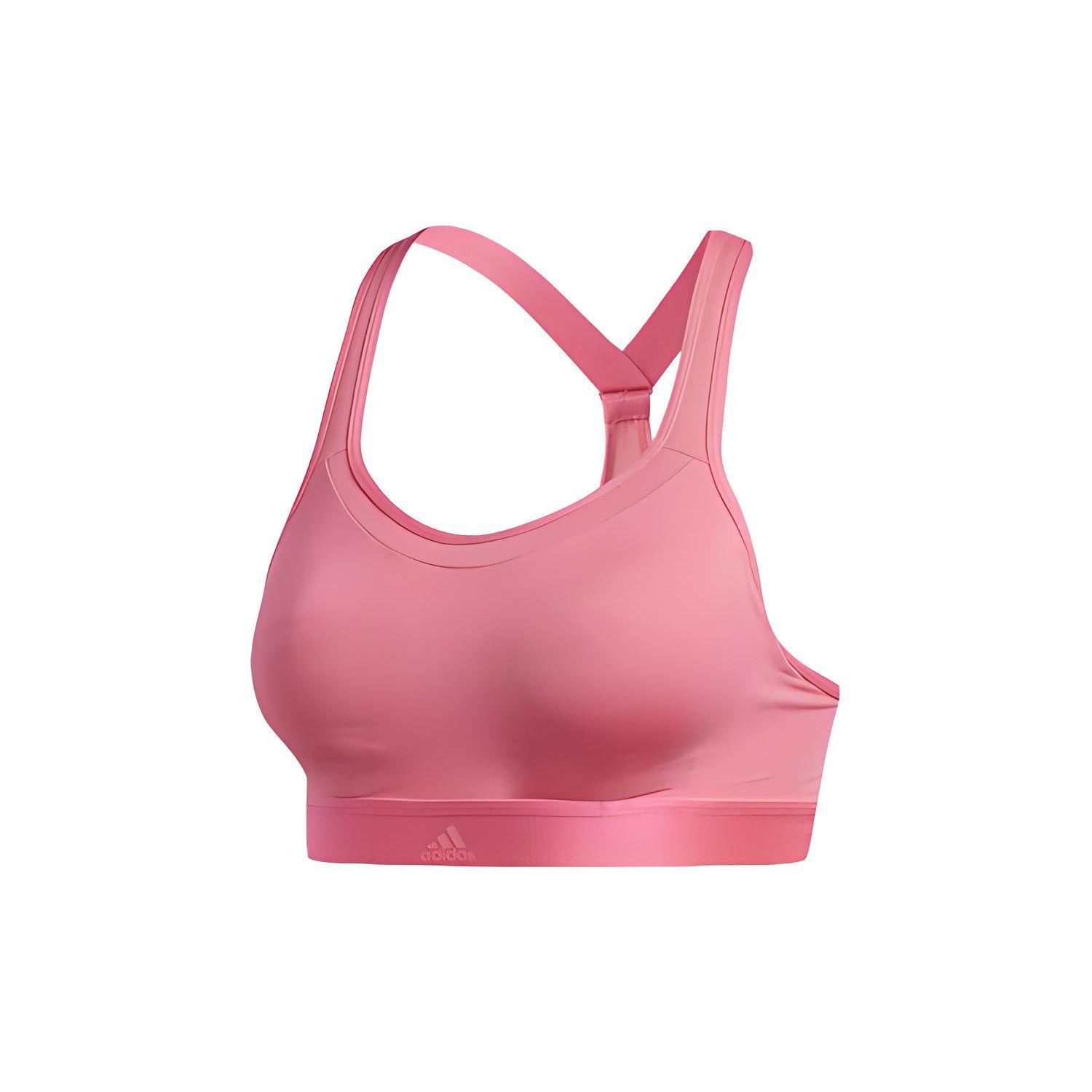 

Adidas Solid Color Crossback Sports Bra Women Underwear Pink EA3389 M