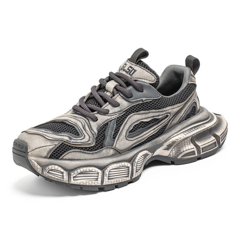 Spring Fashion Street Low-top Dad Shoes Korean Version Men's Outdoor Platform Shoes Student Lace-up Casual Sports Trendy Shoes