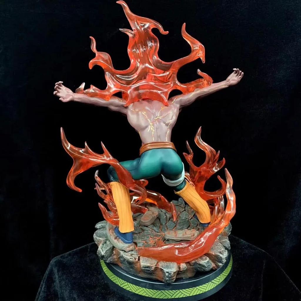 NARUTO Anime Figure Battle Night Guy GK Model Toy Doll PVC Statue Collection Boy Birthday Decoration Gifts
