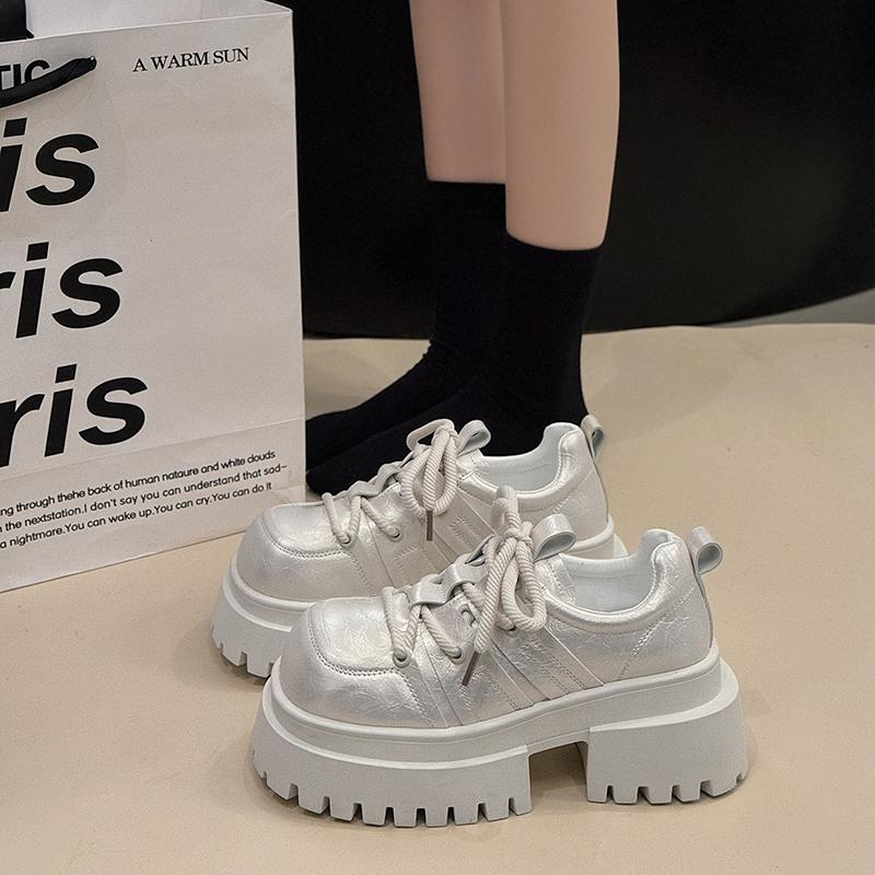 Fashion Chunky Heel Shoes Spring New Round Head Deep Mouth Front Strap Waterproof Platform Anti-slip Wear-resistant High Heels