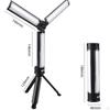 Camping Lantern Electric Lights Lamp LED 3 Head USB Charging Work Light with Stand