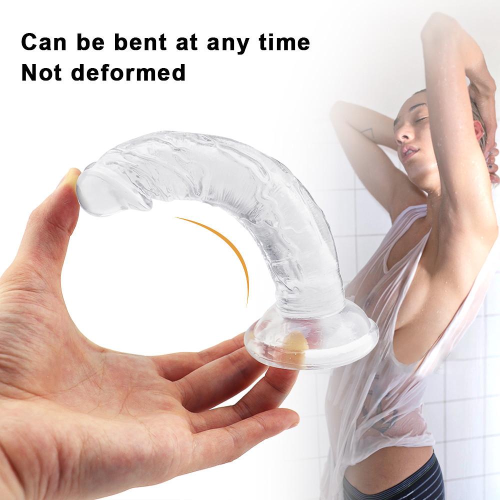 Realistisk dildokan for kvinner RUNYU Sexleketøy Fake Penis Anal Butt Plug
