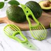 JJYY 3 in 1 Avocado-Schneider Kernentferner Butter Obstschäler Schneider Fruchtfleisch-Separator Kunststoff Küchen-Gemüsewerkzeuge7
