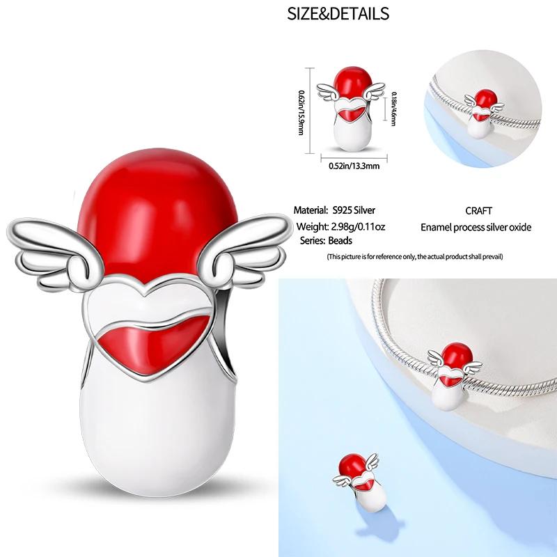 Medical Box Nurse Cap Heart Charms Tooth Stethoscope Beads Fit 3Mm Original Bracelet Women Copper Fine Charms Jewelry Gifts