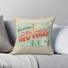 New Vegas Greetings Square Pillowcase Polyester Linen Velvet Creative Zip Decorative Bed Cushion Cover
