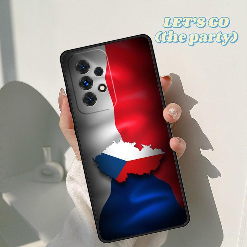 Czech Republic Flag phone case For Samsung Galaxy A42 A31 A40 A51 A71 A32 A80 A91 A52 A72 A73 A20e A21S A50 A70 A11 A12 Cover